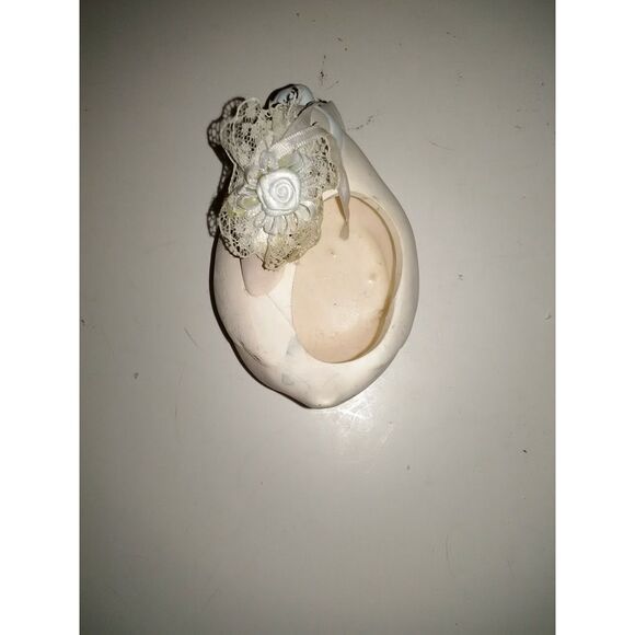 Vintage Duck With Blue Bow Planter Country Duck Planter - Picture 5 of 5